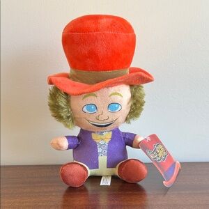 Willy Wonka, Colorful Plush Toy with Orange Hat